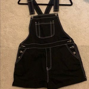 Black Short Overalls